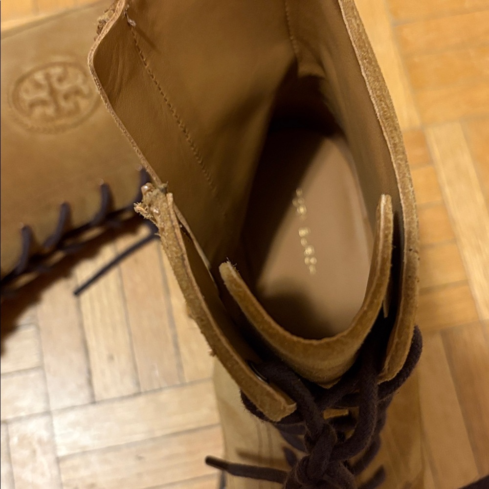 Tory Burch Lace-Up Boots NWOT - Picture 8 of 16